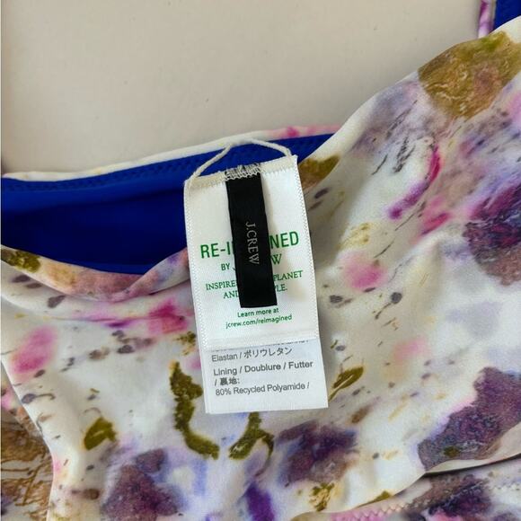 J. Crew x Flora Obscura Two Piece Bikini Set in Kaleidoscope Floral - Size S - Picture 5 of 11